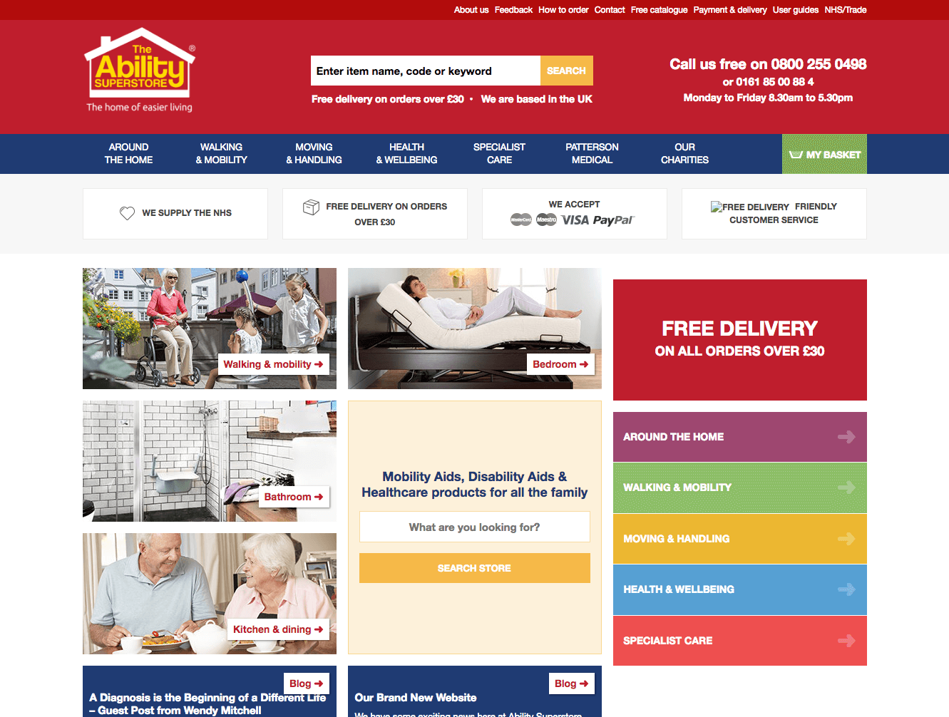 Ability Superstore website redesign.